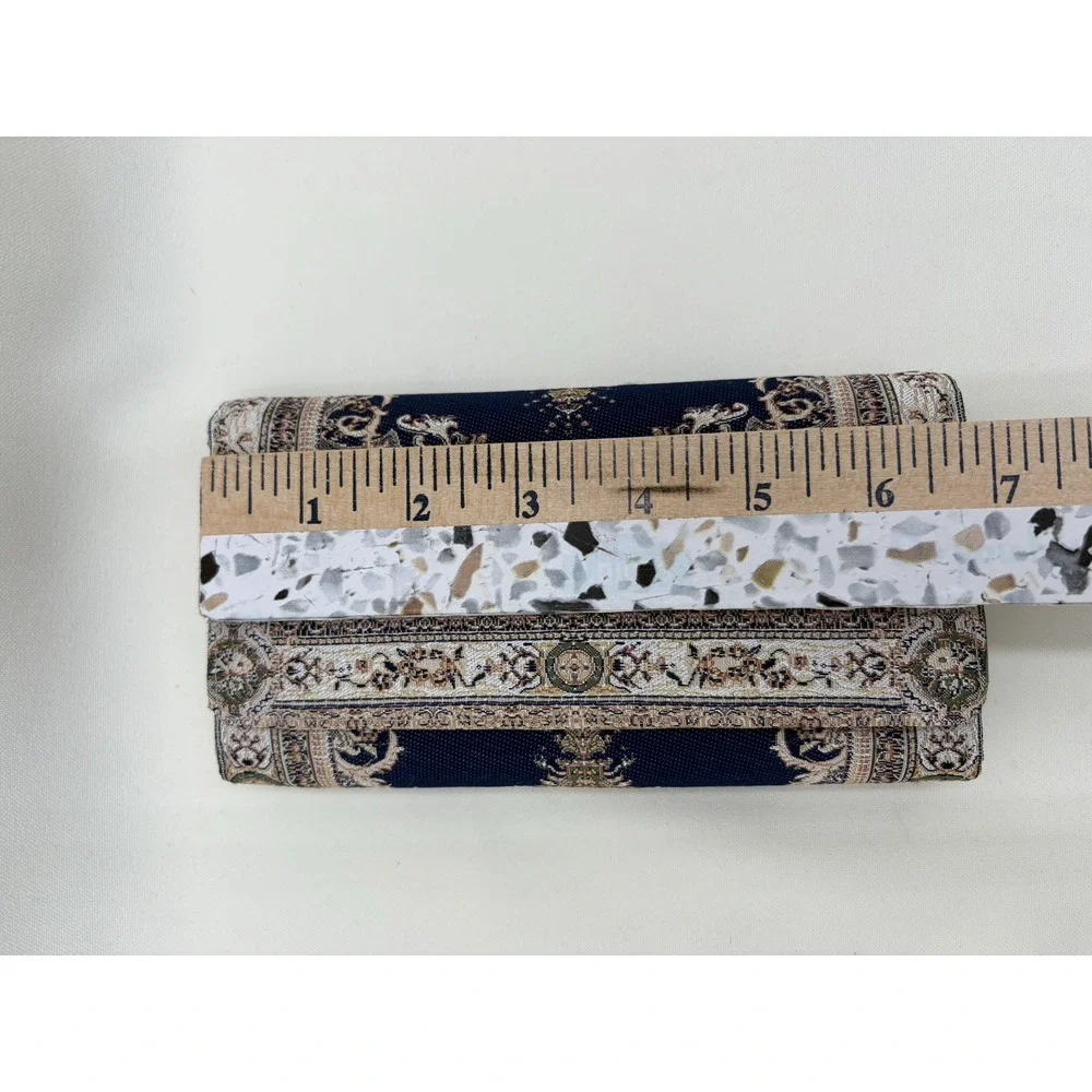 PELK Boho Fabric Women's Wallet Turkish Carpet Design NWOT